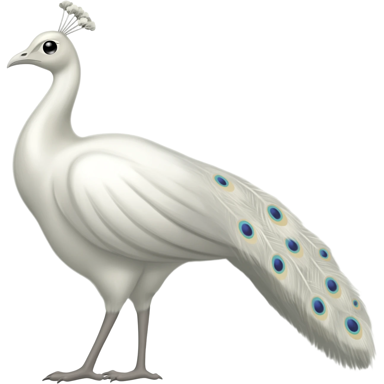White peacock emoji