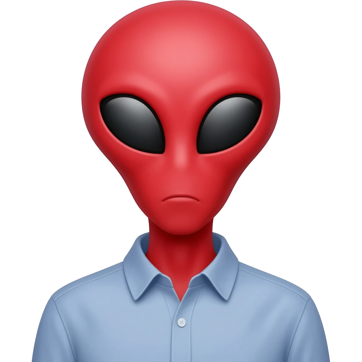 red allien with shirt emoji