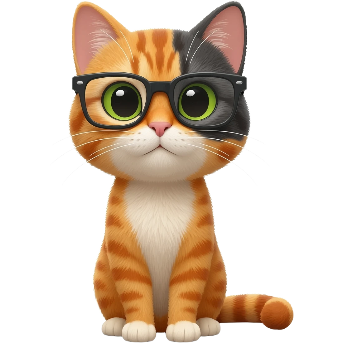 Cat optical glasses emoji