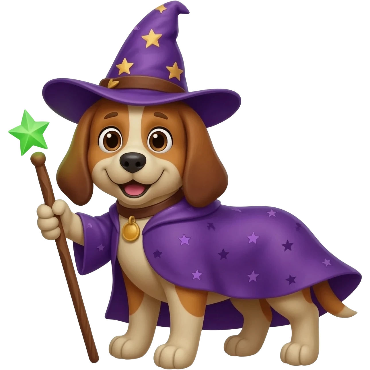 Dog wizard emoji
