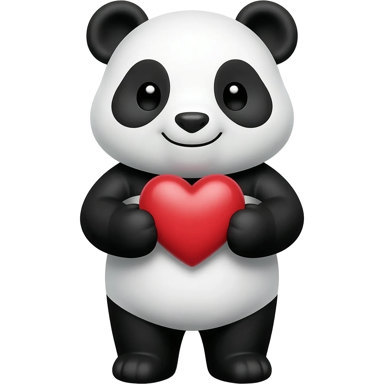 panda holding heart emoji
