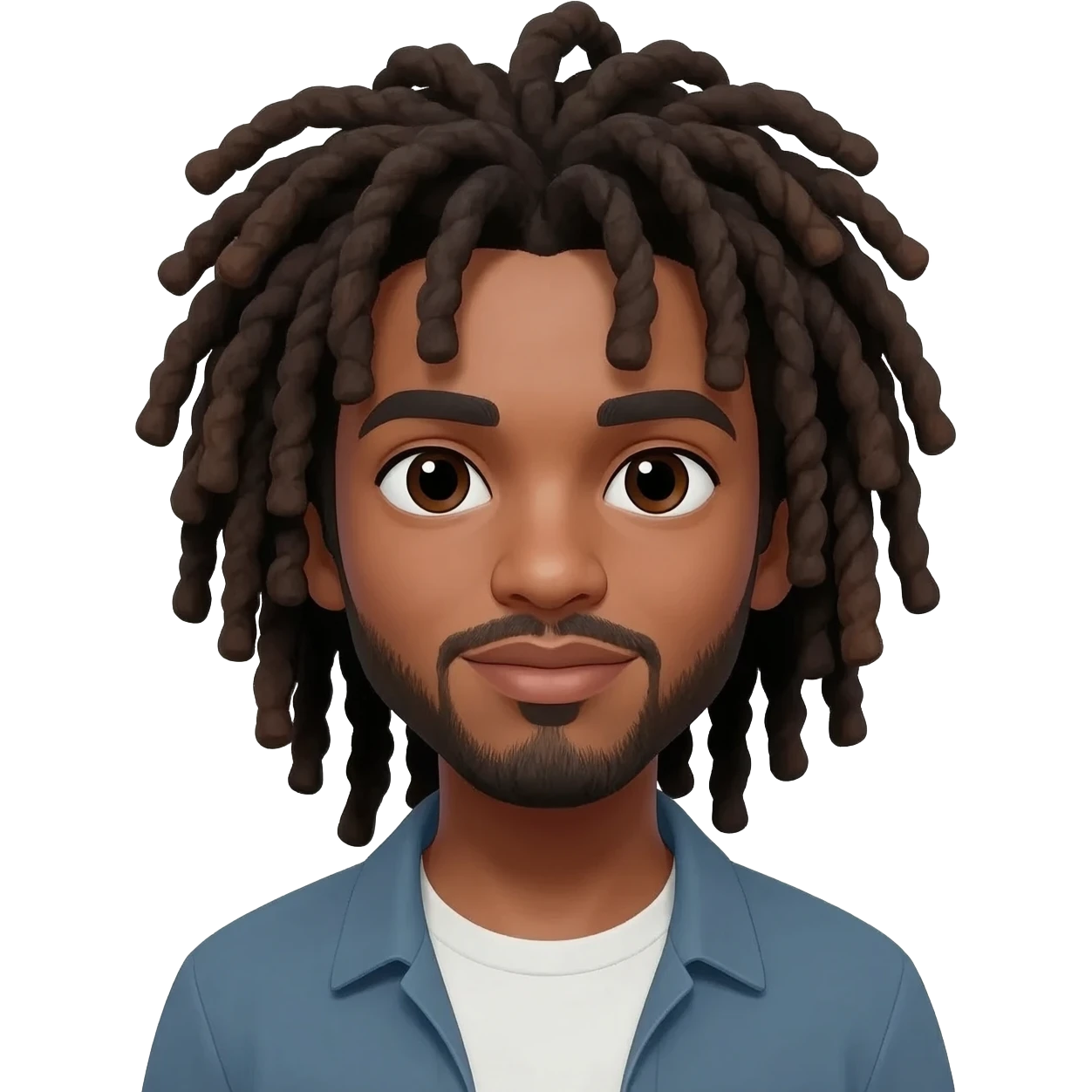 add more casual clothes and bigger dread locs, my hair is long emoji