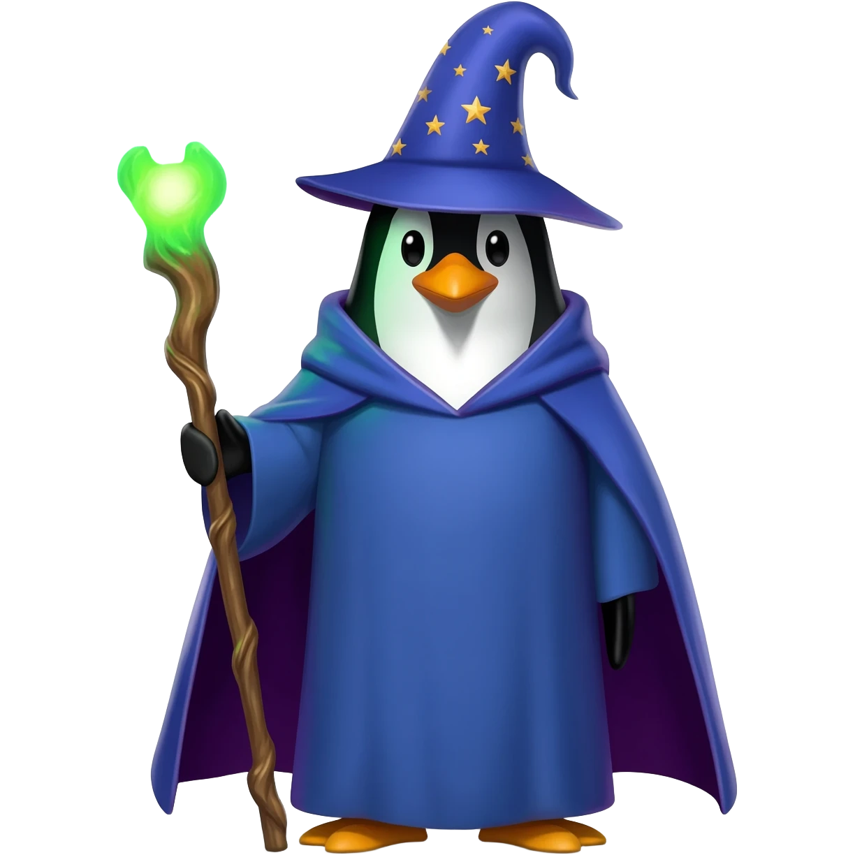 Penguin Wizard emoji