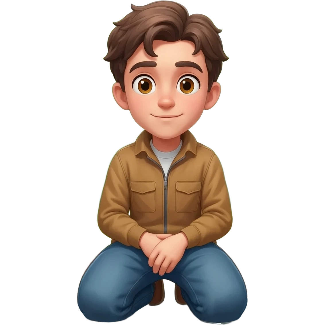 нарисуй моялящегося парня на коленях  20 - 25 лет  emoji