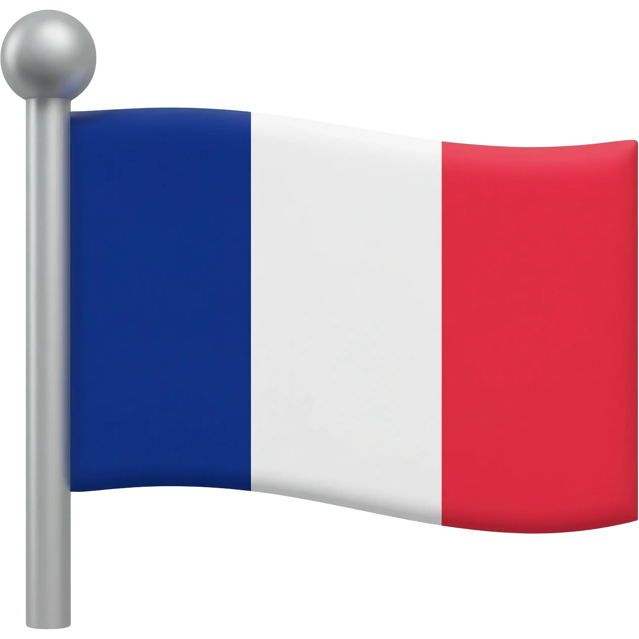 France flag from a pole emoji