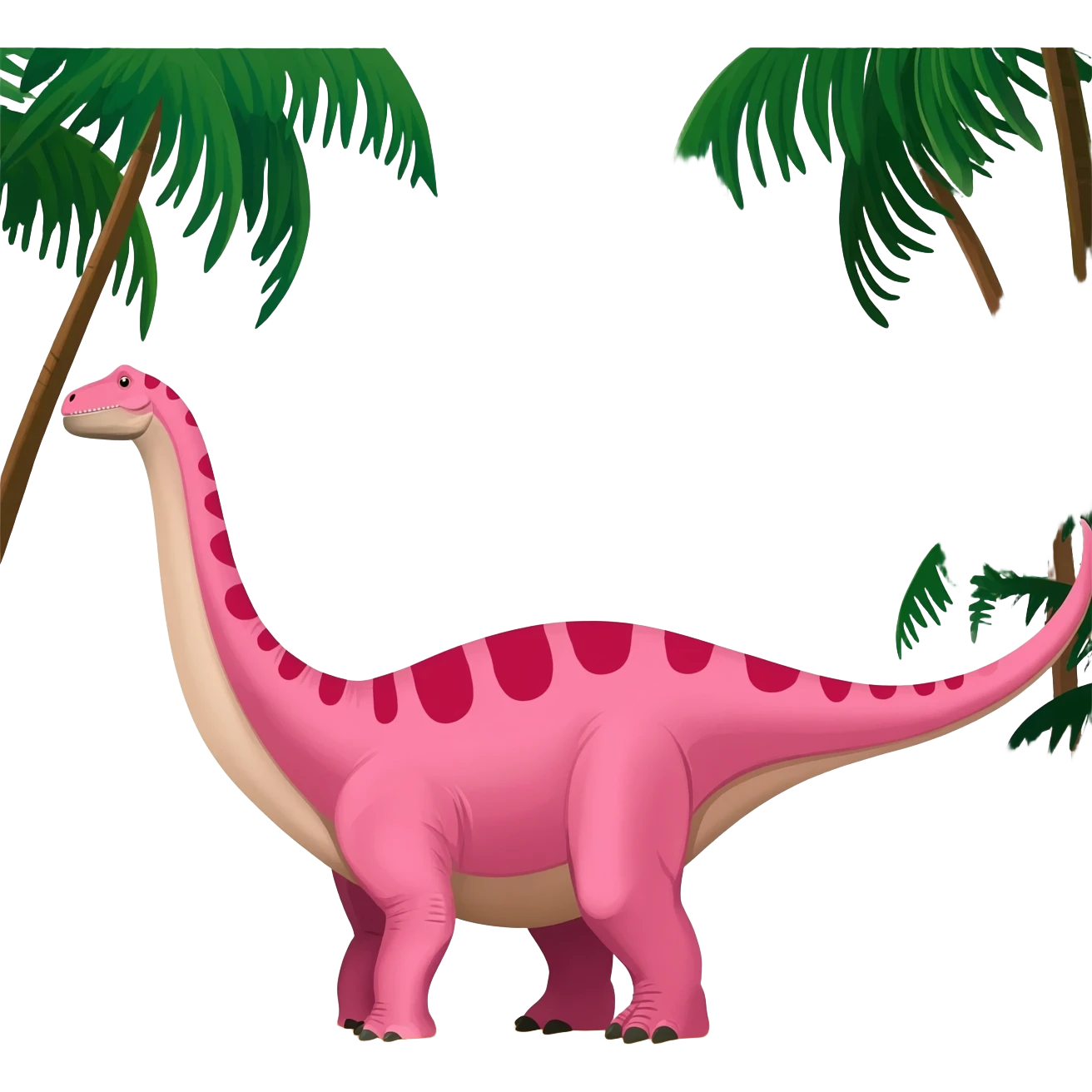 pink brachiosaurus emoji
