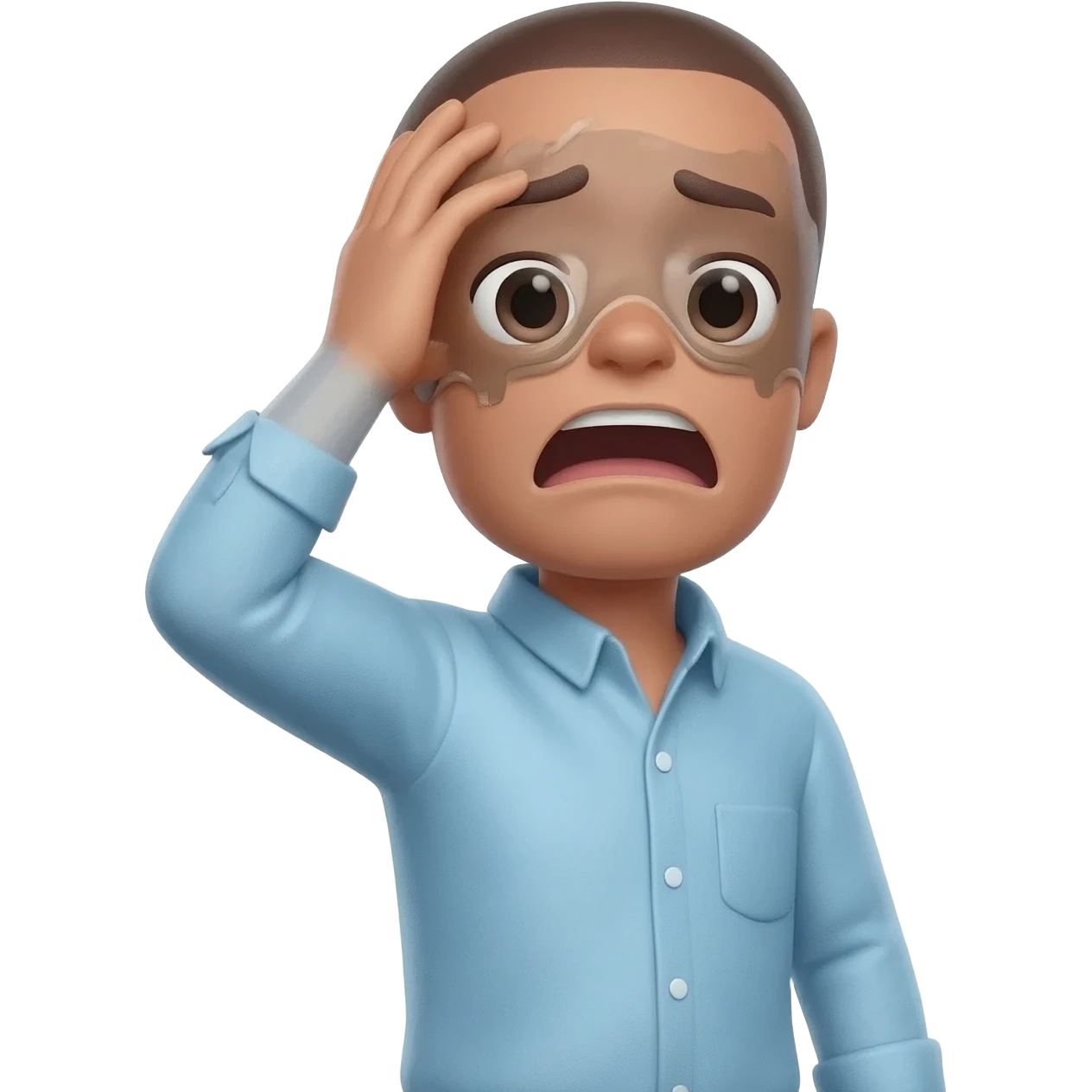 ai-bot writing and editing posts - seems stressed and in panic emoji