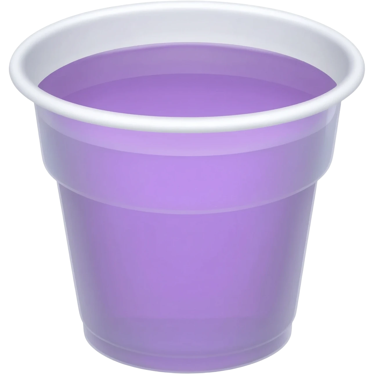 Double styrofoam cup with purple liquid emoji