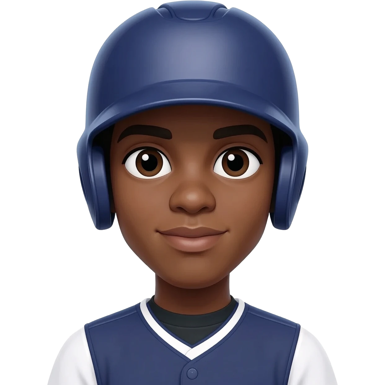 black softball player emoji