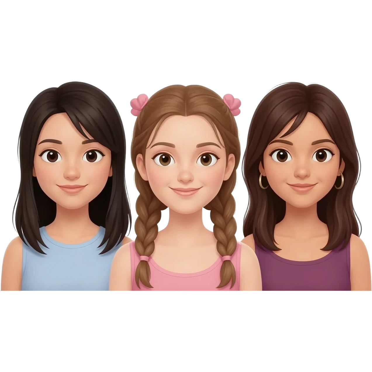 3 girls emoji