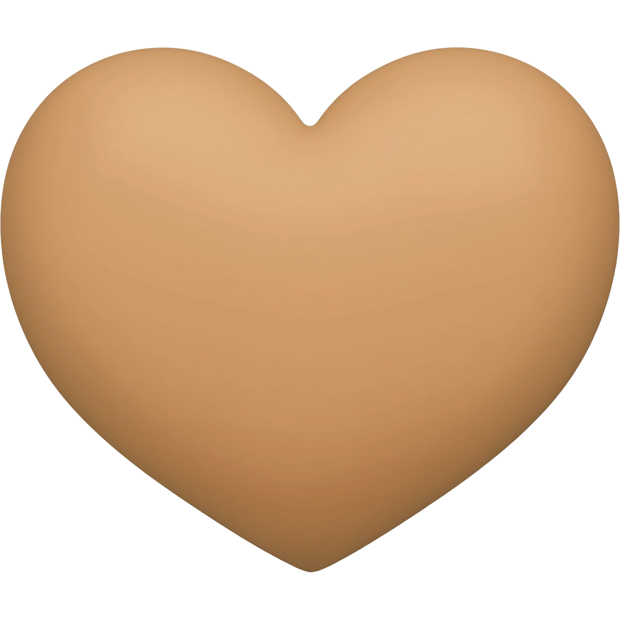 light brown heart emoji