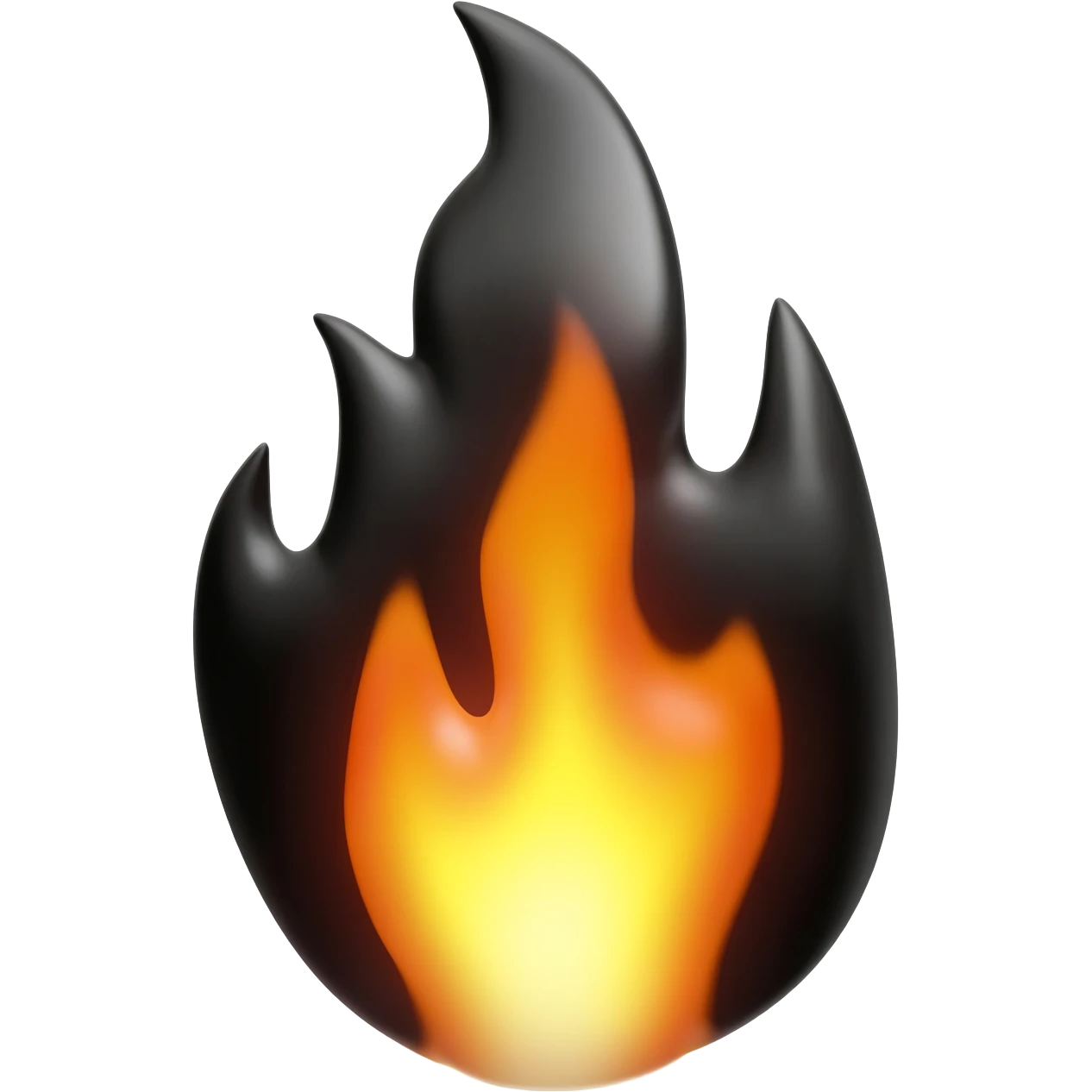 شعلة سوداء emoji