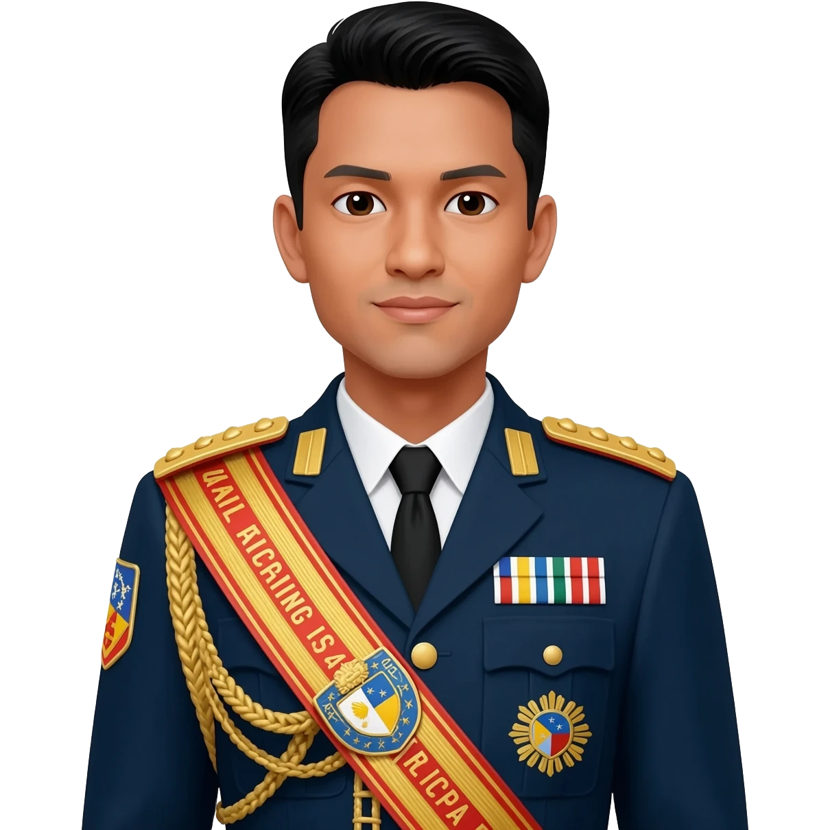 Filipino man event Marshall uniform emoji