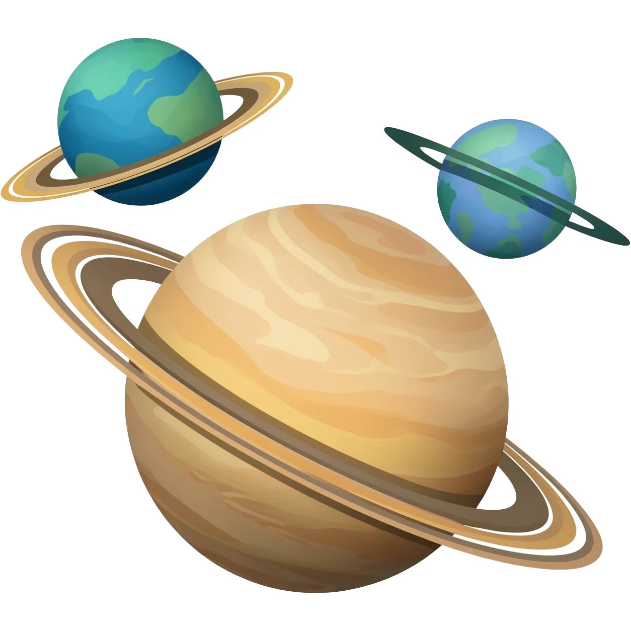 planets with rings emoji