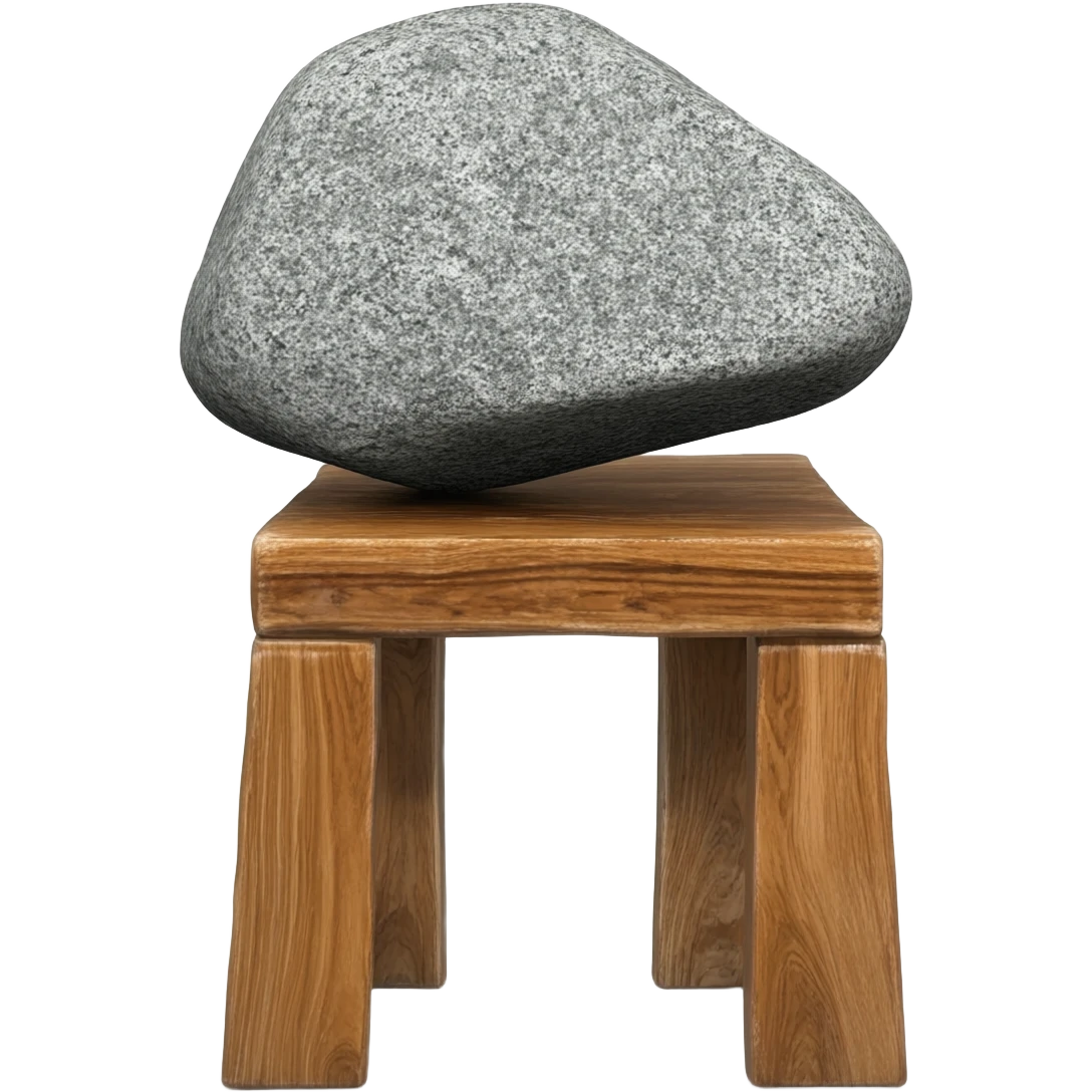 big rock on a chair emoji