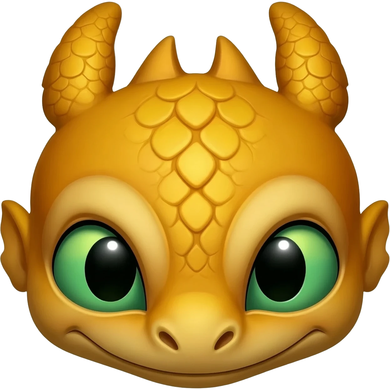 Light fury face in how to train your dragon dragon emoji