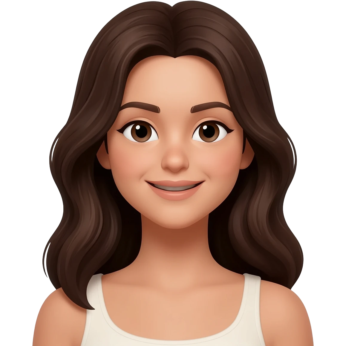 brunette woman emoji