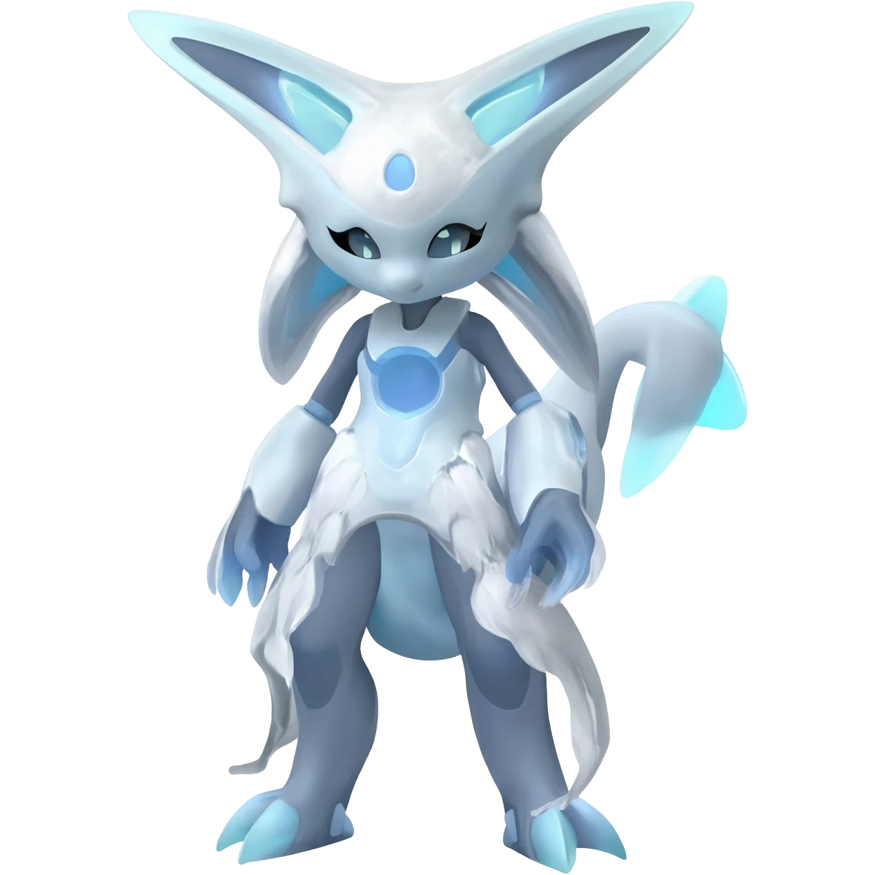 Futuristic Ethereal Modern Fakémon-creature-hybrid Full Body emoji