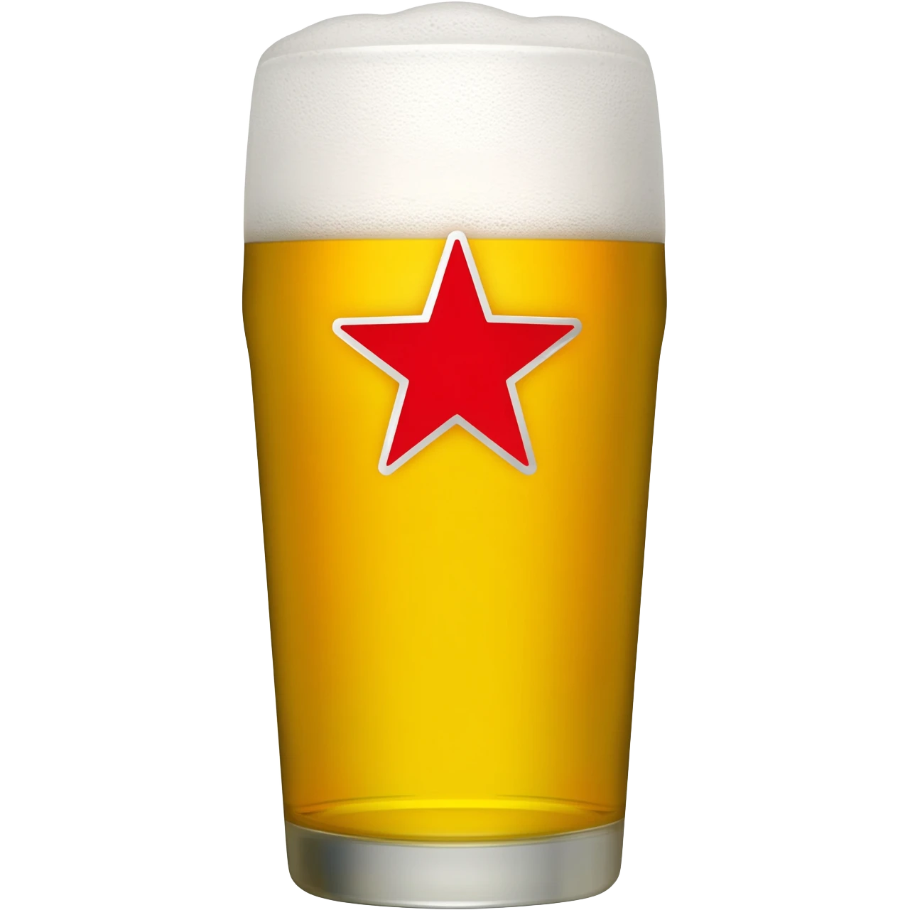 can you make a heineken glass  and add the red heiniken star on the front of the beer glass emoji