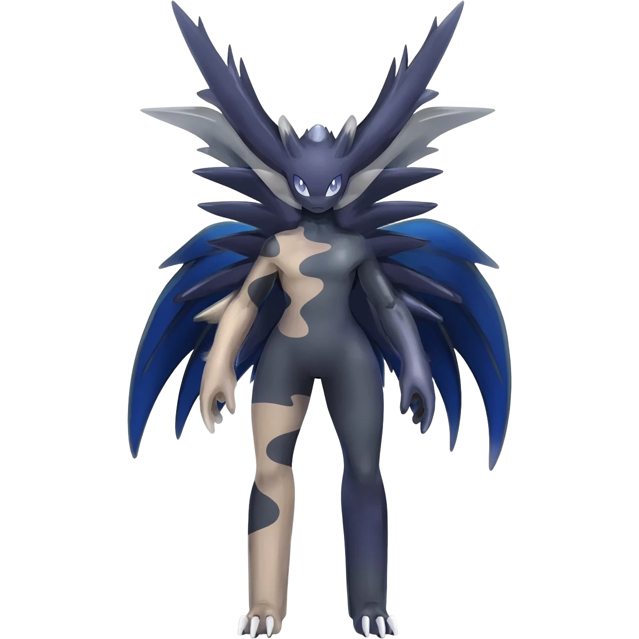 Salandit-Amaura-Darkrai-animal-creature-hybrid-fusion-creature, full body  emoji