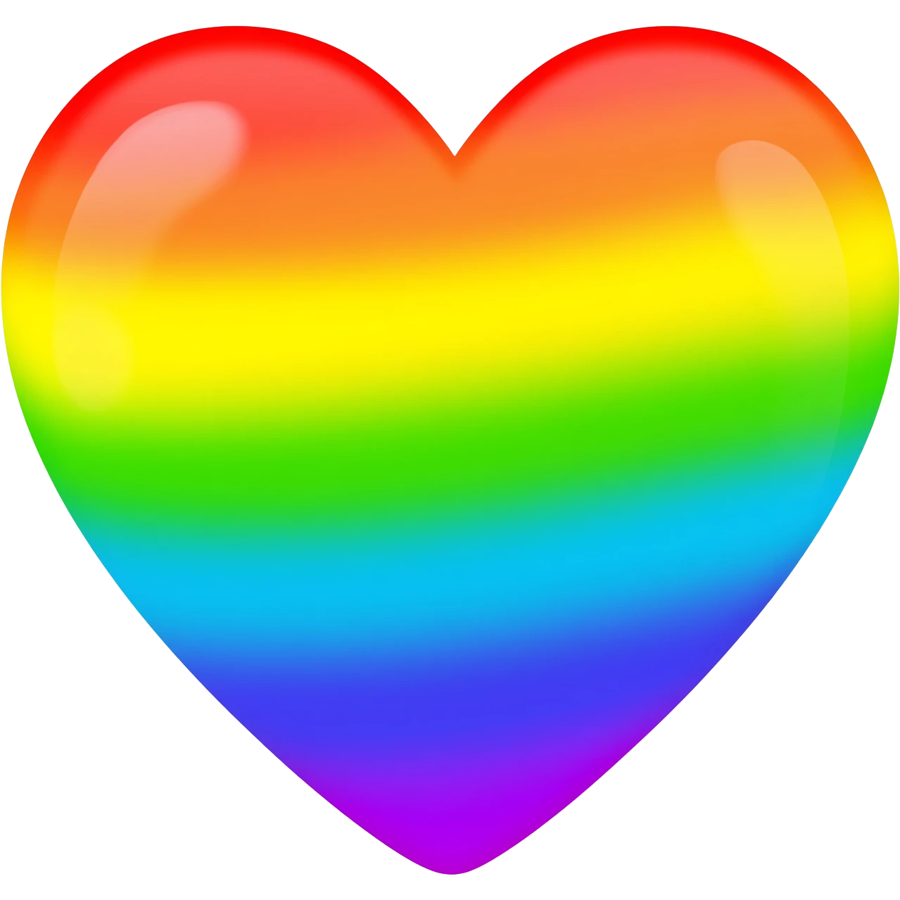 Rainbow heart emoji