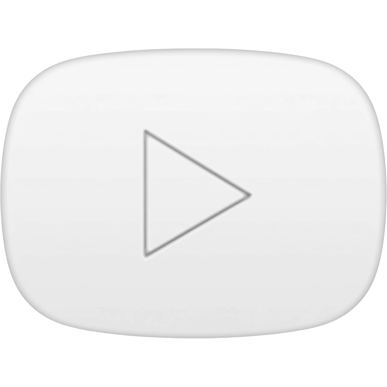 white YouTube logo emoji