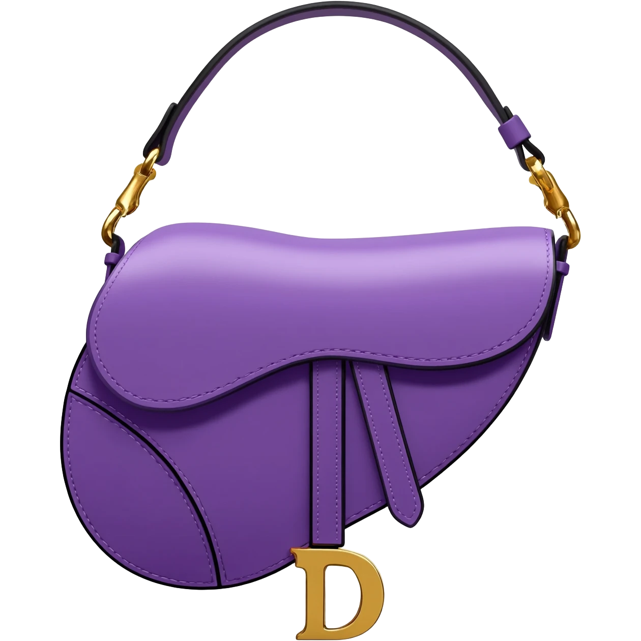 purple dior saddle bag emoji