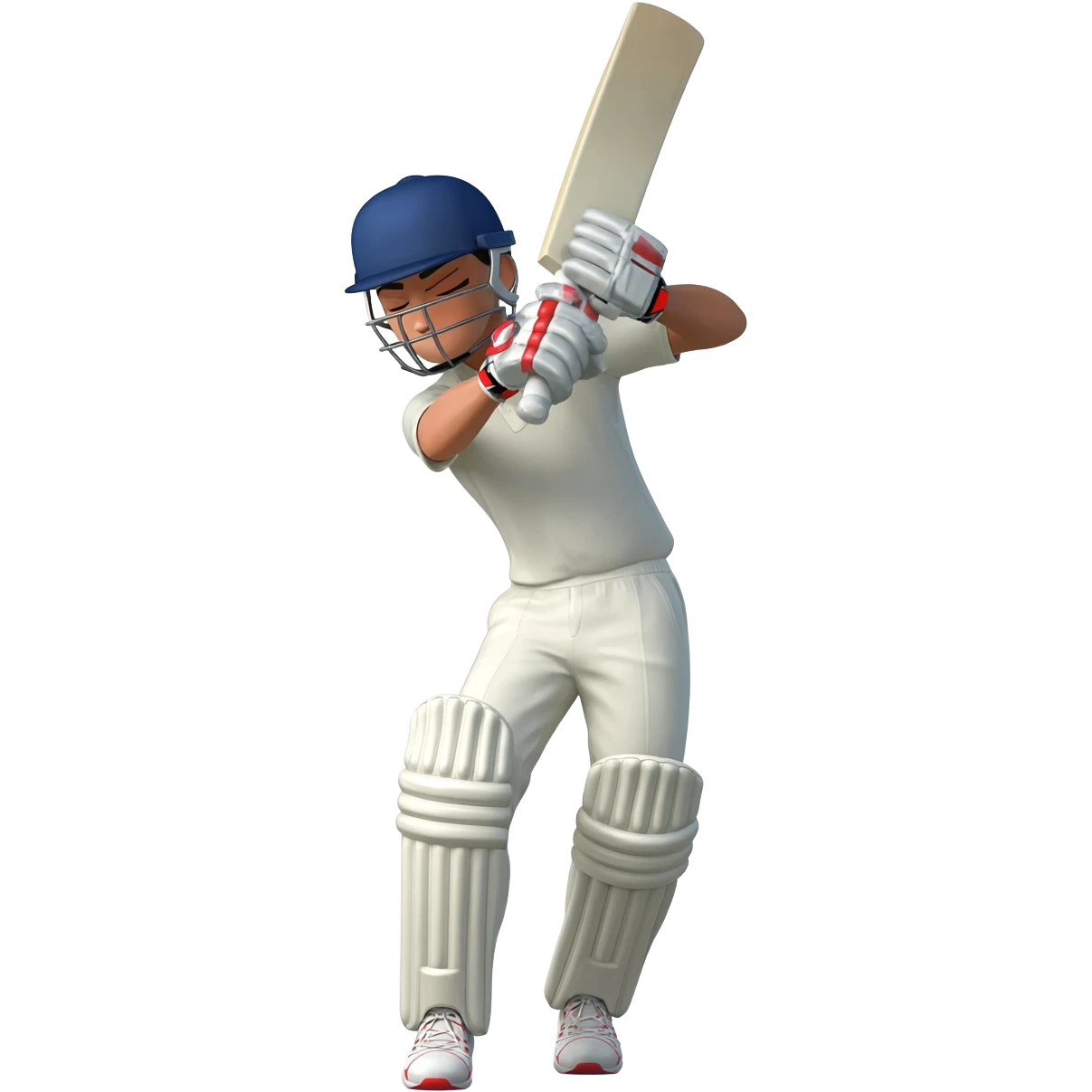 Cricket batsman spare cut emoji