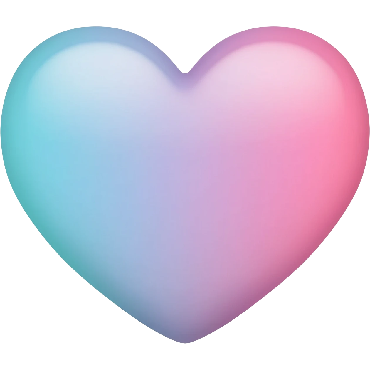 PASTEL OMBRE HEART emoji
