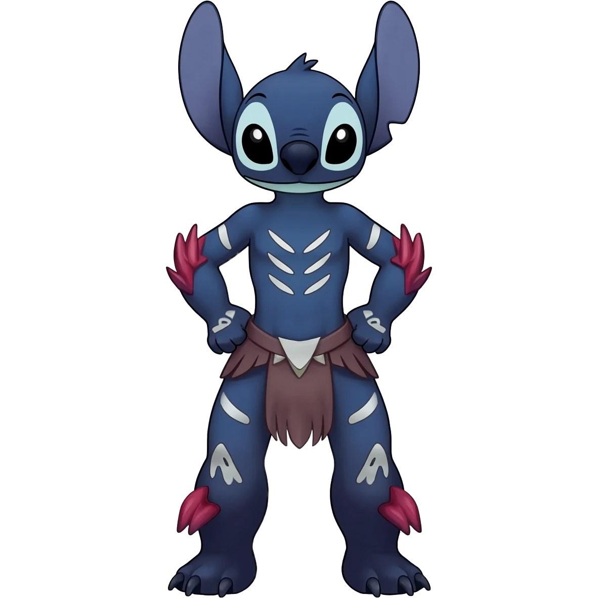 Meloetta-Venom-Stitch-Zekrom-fusion, full body, tribal markings  emoji