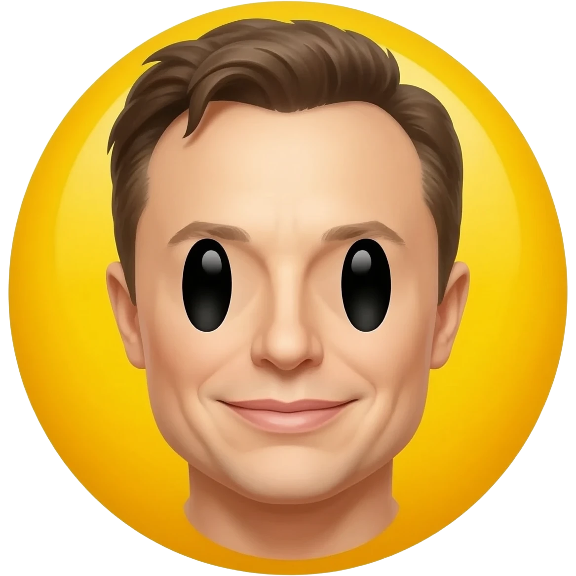 Elon musk yellow smiley face emoji