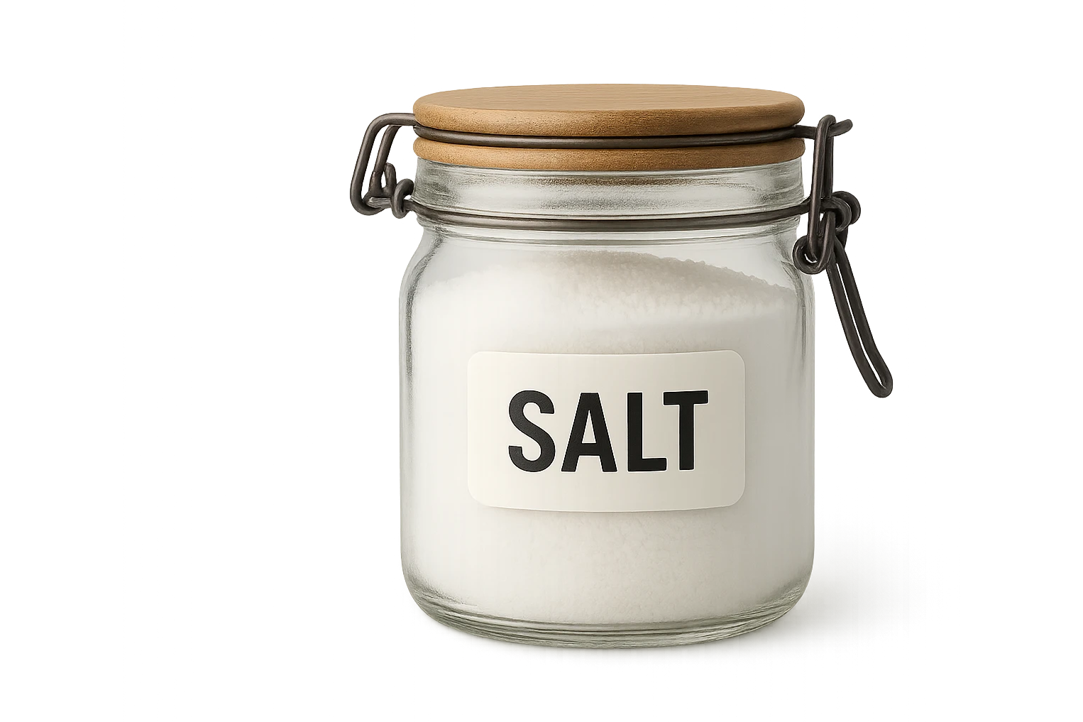 BARATTOLO DI SALE, ISOLATA SU SFONDO BIANCO emoji