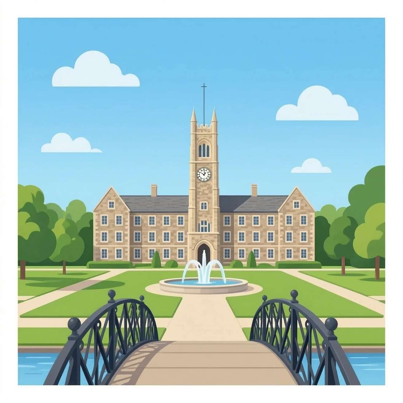 a university building emoji