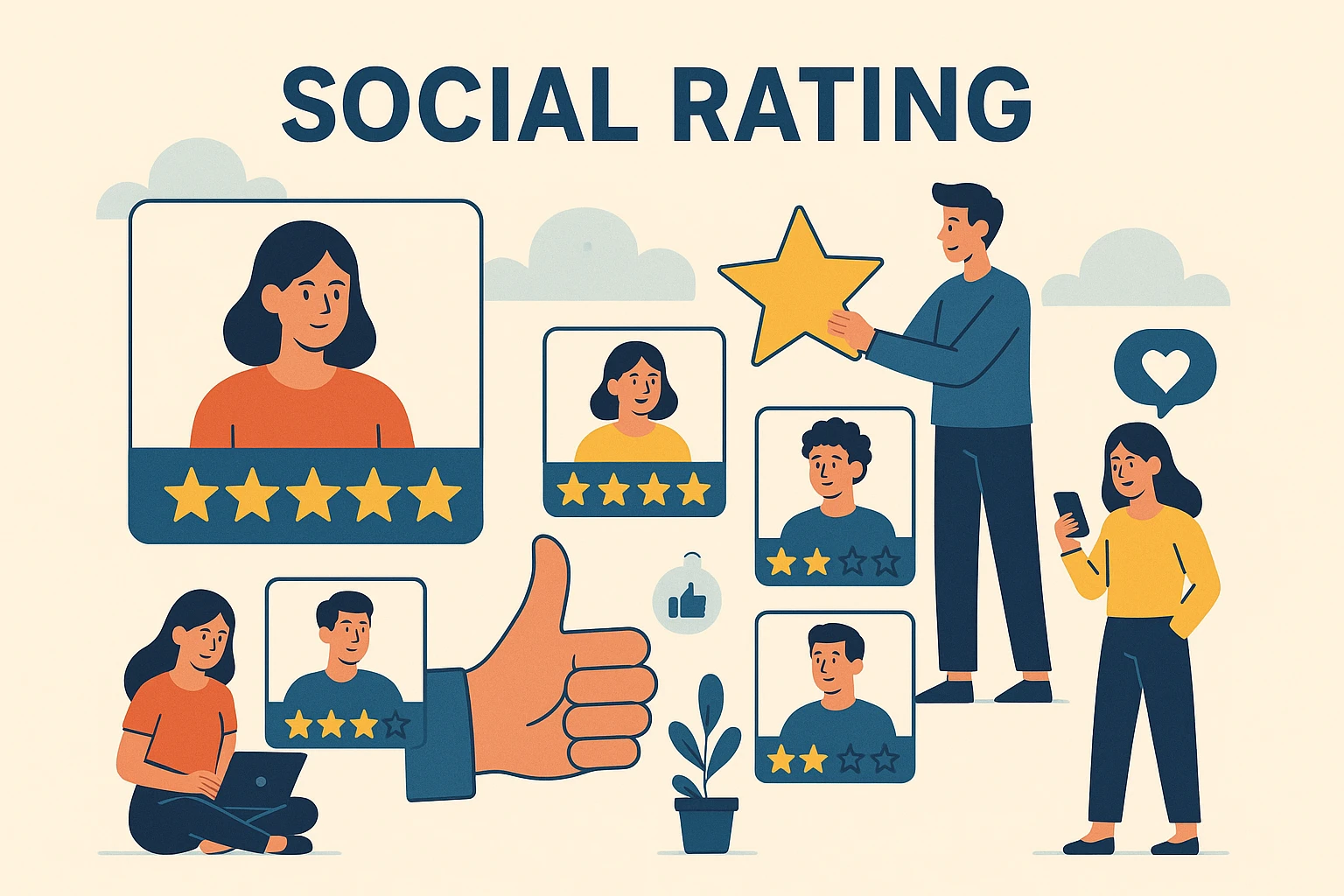 Social rating emoji
