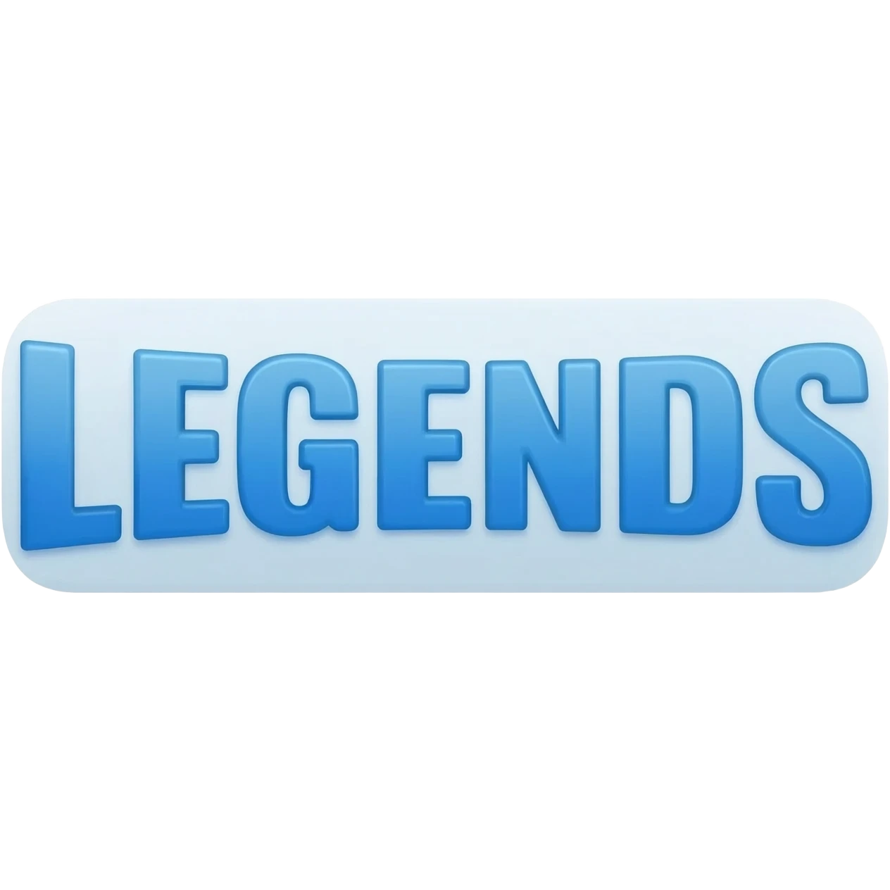 LEGENDS in Blue letter emojis emoji