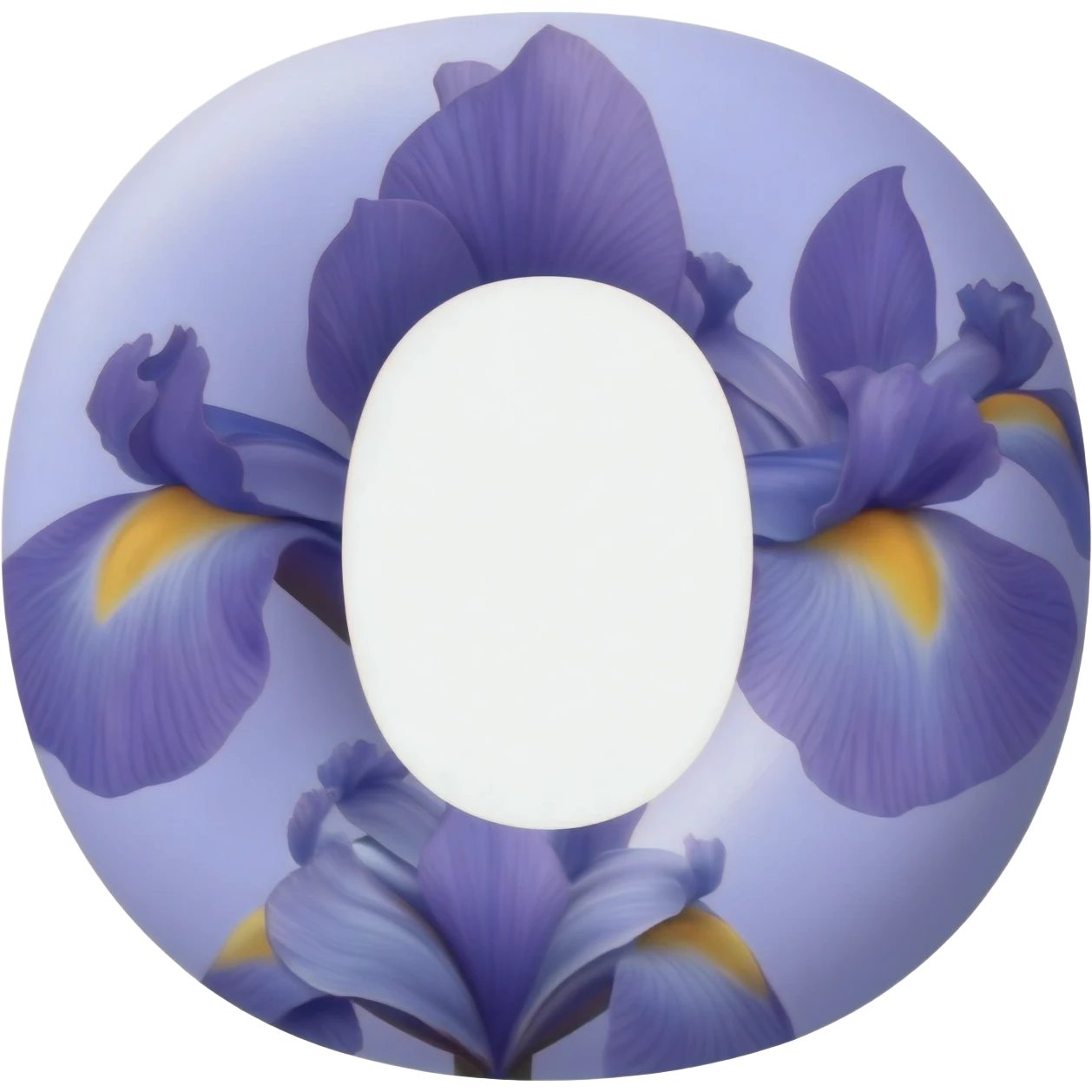 БУКВА O С ИРИСАМИ emoji