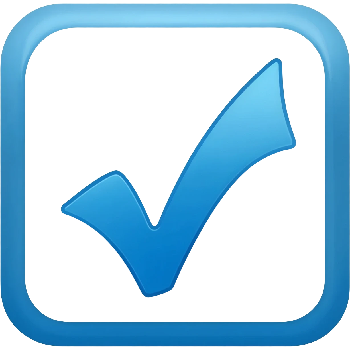 Blue tick verified emoji emoji