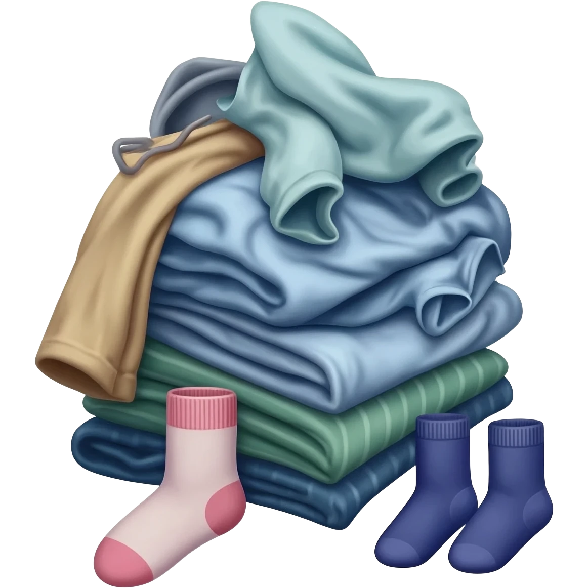 Clothes are piled up in a messy heap emoji