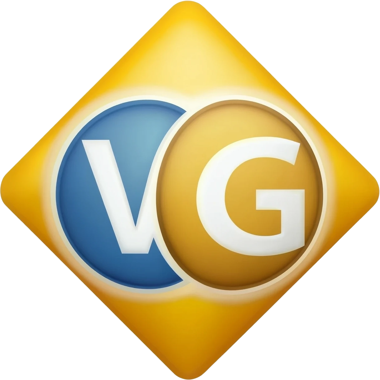 Make a best emoji which includes V and G in diamond shape emoji