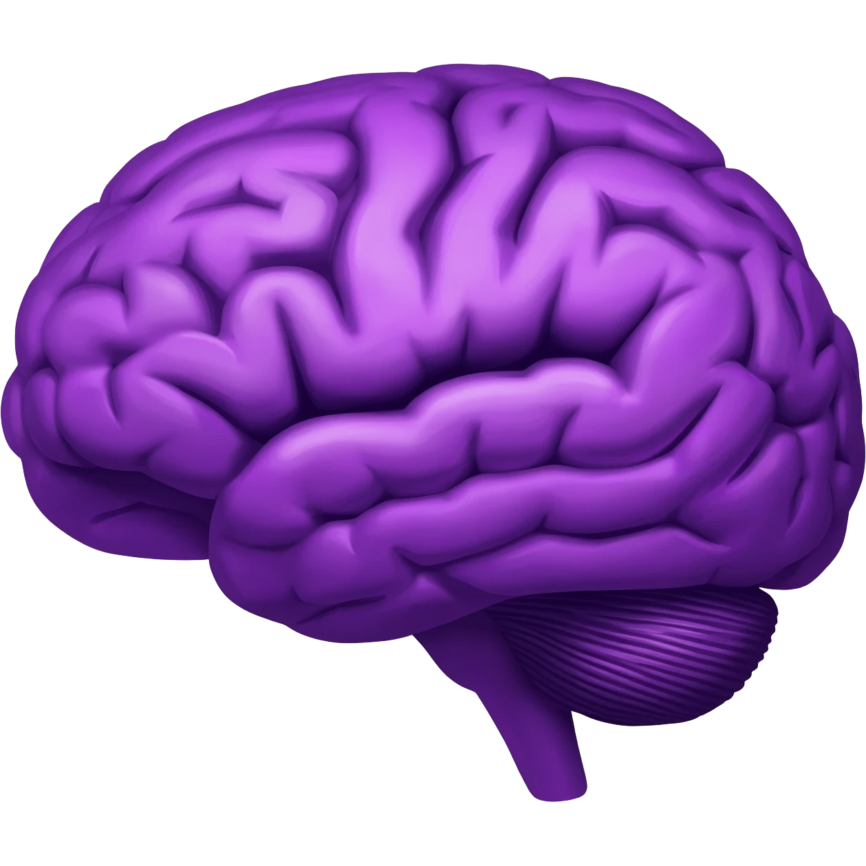 Rumi from K-pop demon hunters, purple brain emoji