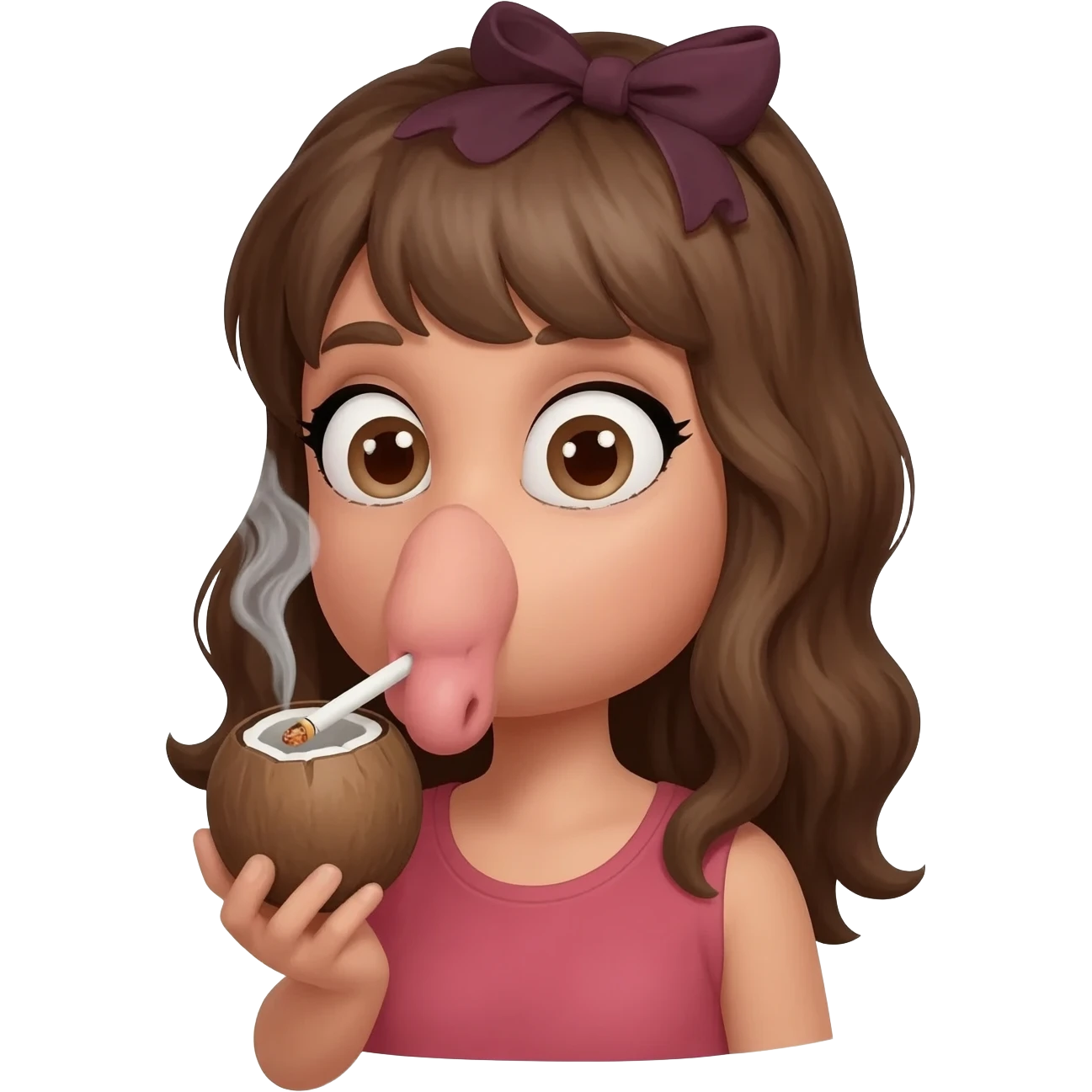 Een cocopoy met een piemel dat een meisje pijpt emoji