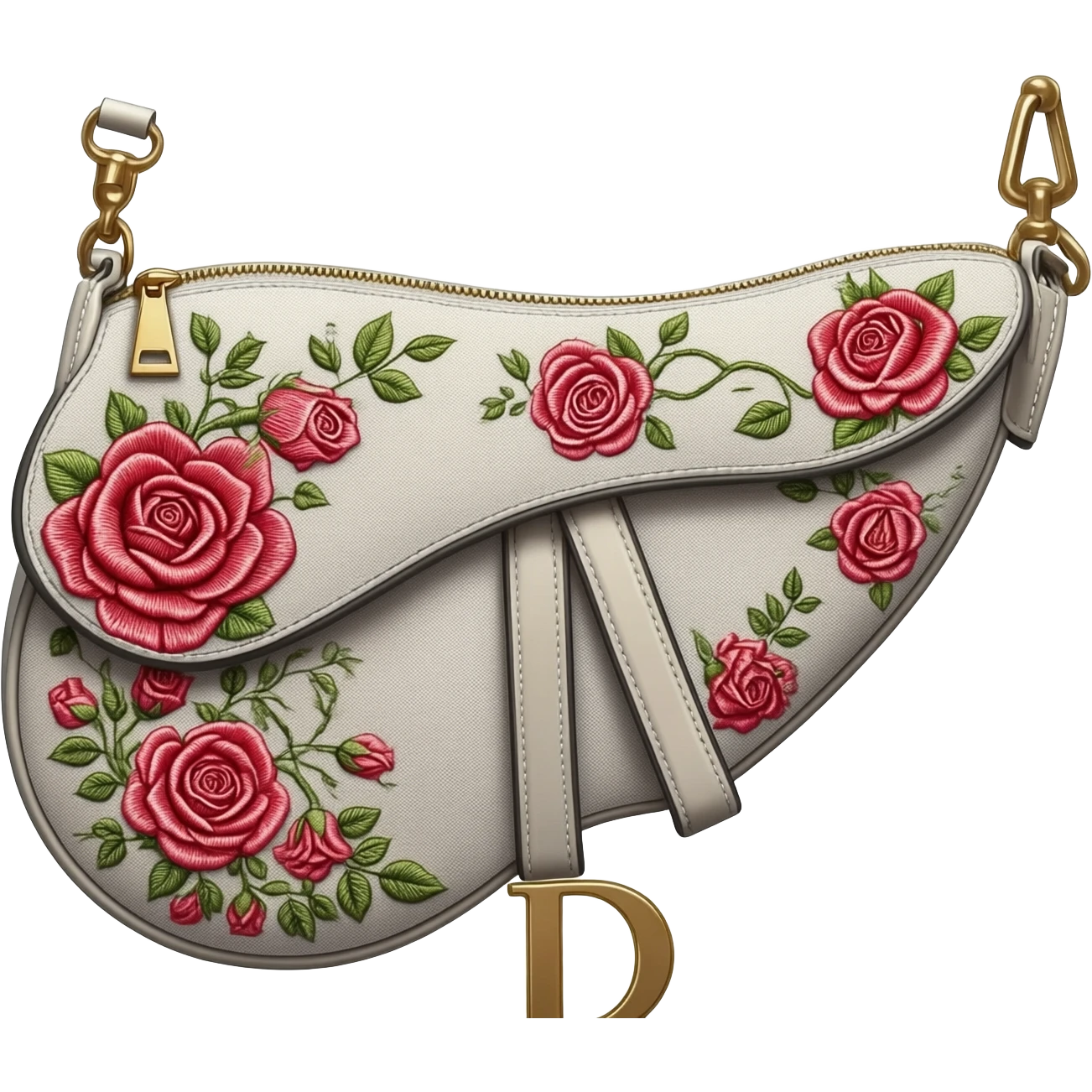 floral dior saddle bag emoji