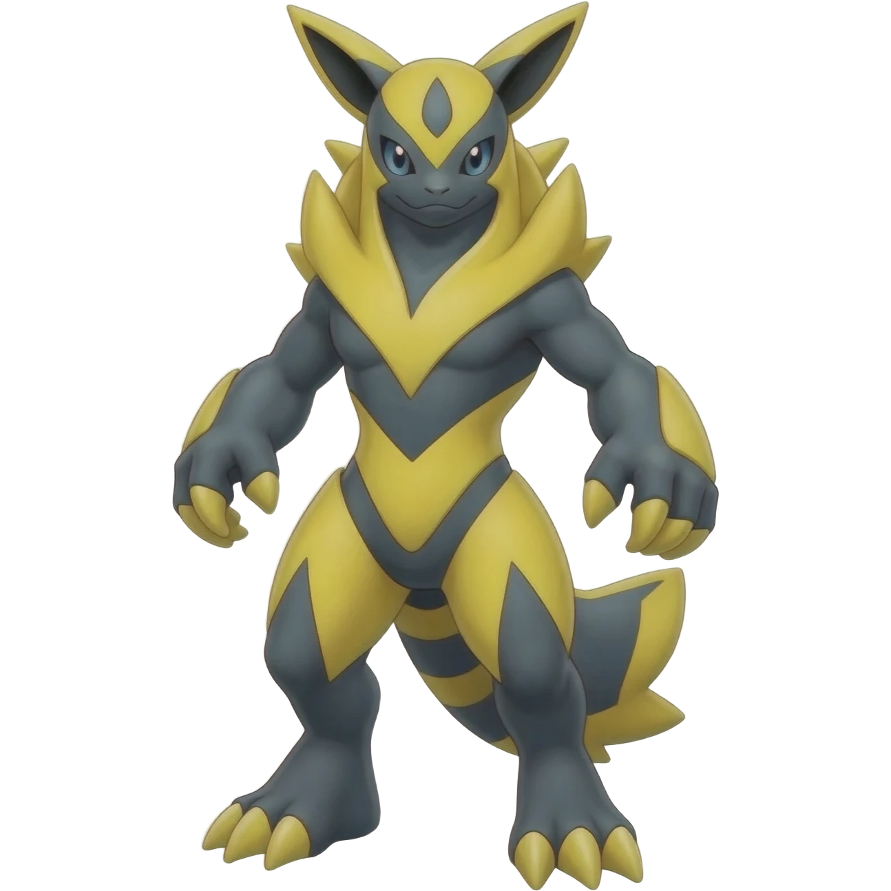 Luxray-Solgaleo-Pyroar-fusion-Pokémon-hybrid-creature  emoji