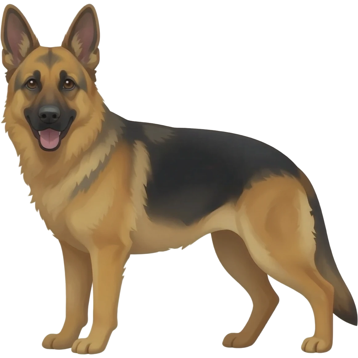 German shepperd dog emoji