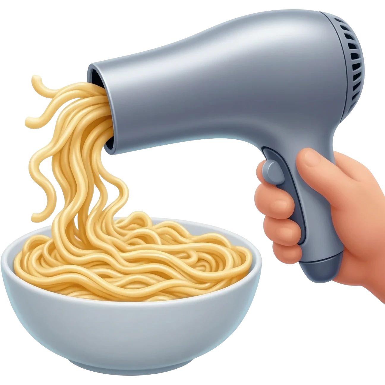Hand-pulled noodles Dyson hair dryer emoji