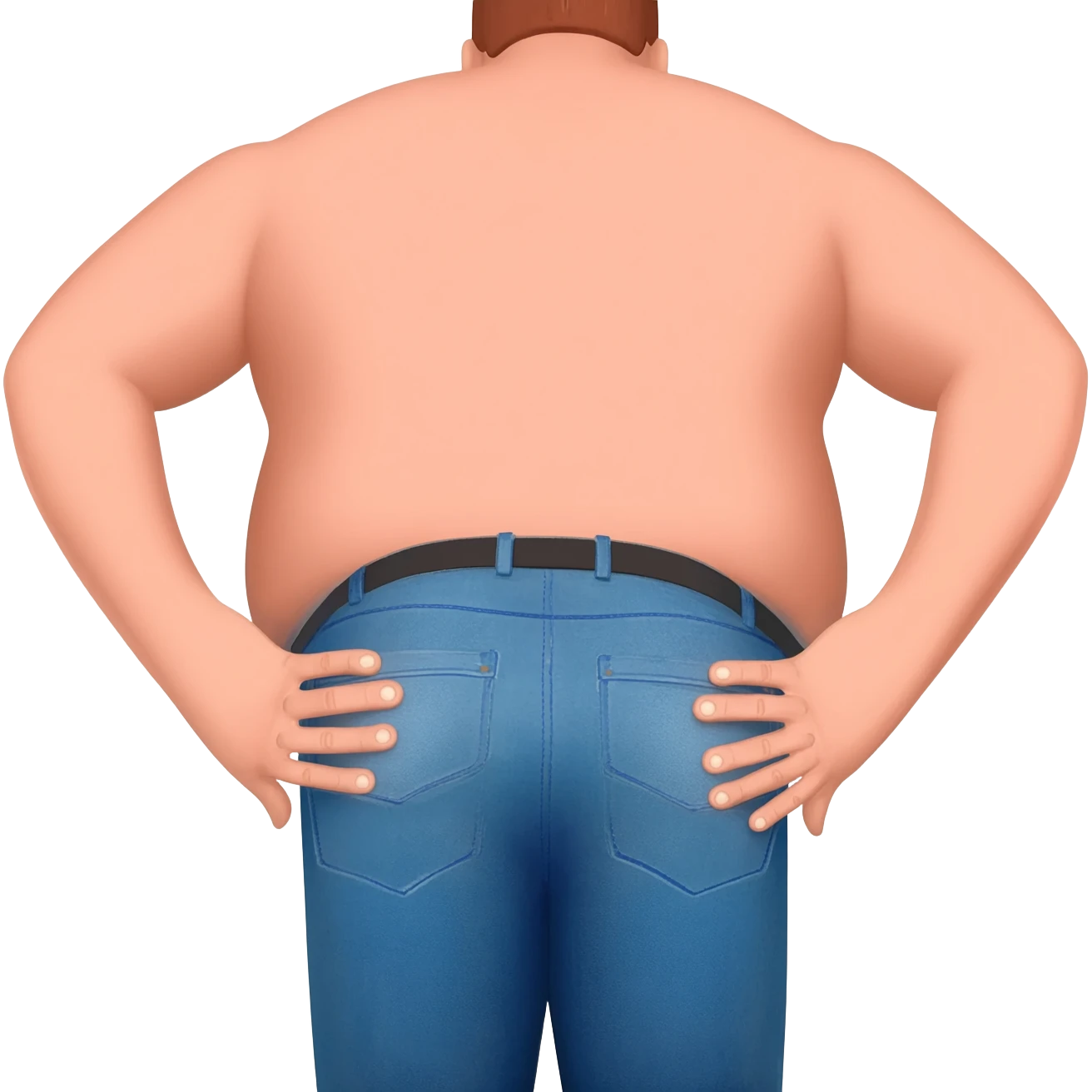 Make a man spreading his butt cheeks emoji