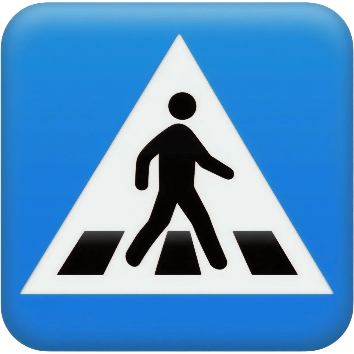 an emoji with a pedestrian crossing emoji