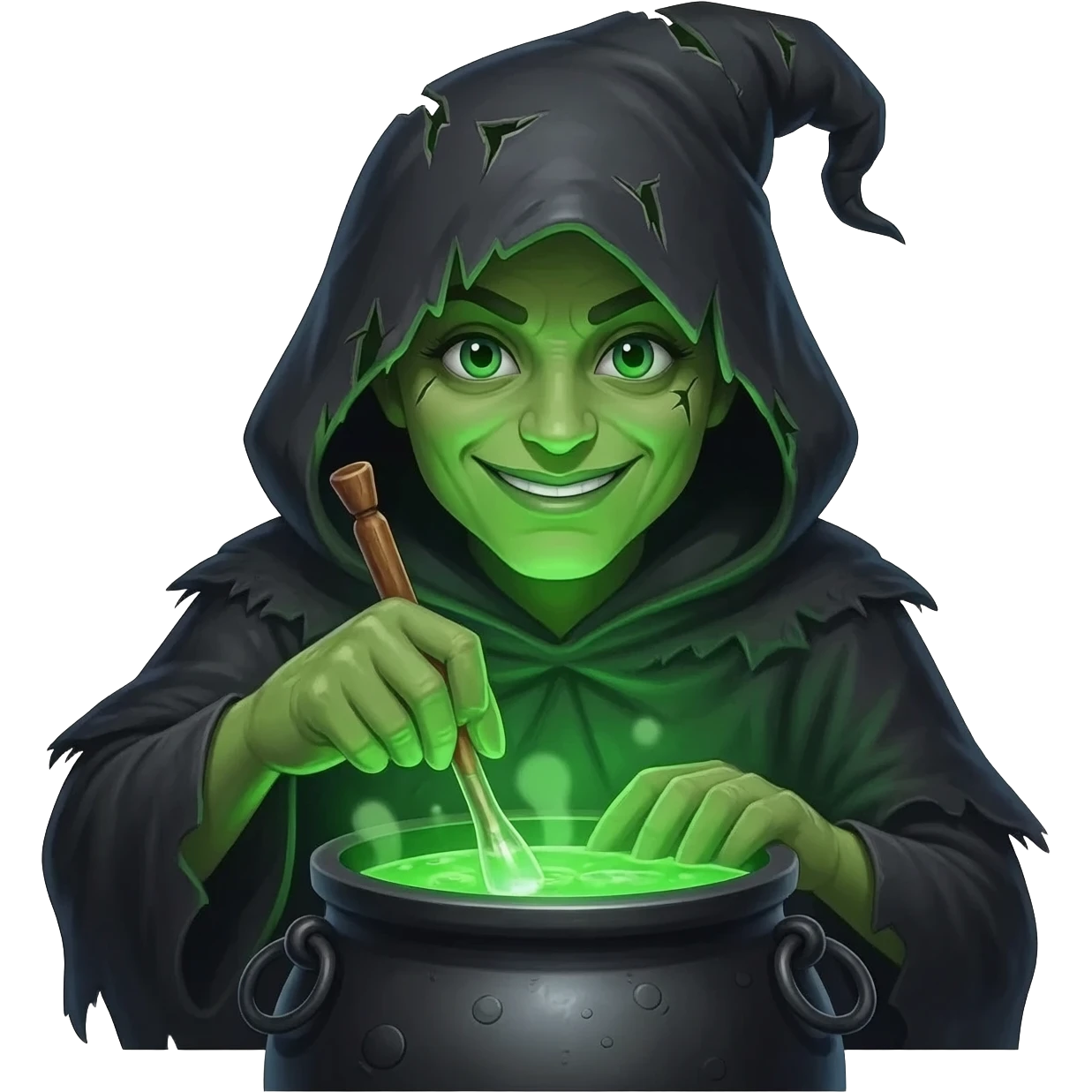 green witch cooking potion emoji