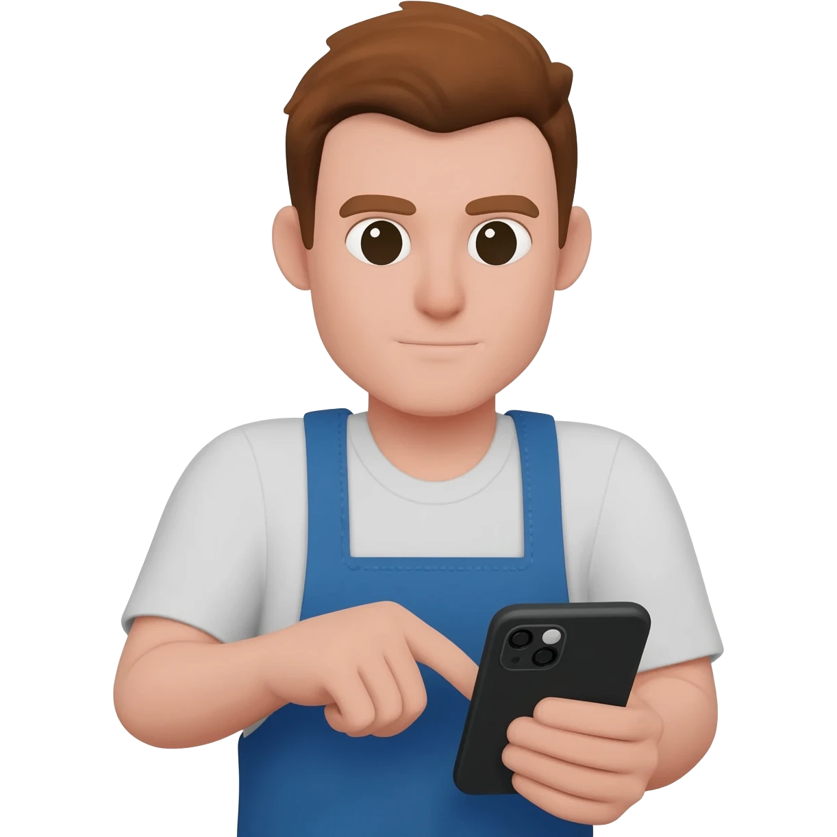 a amercan man scrolling a reel on instagram emoji