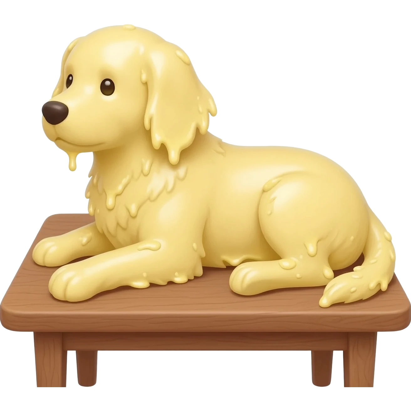 A dog made of butter emoji